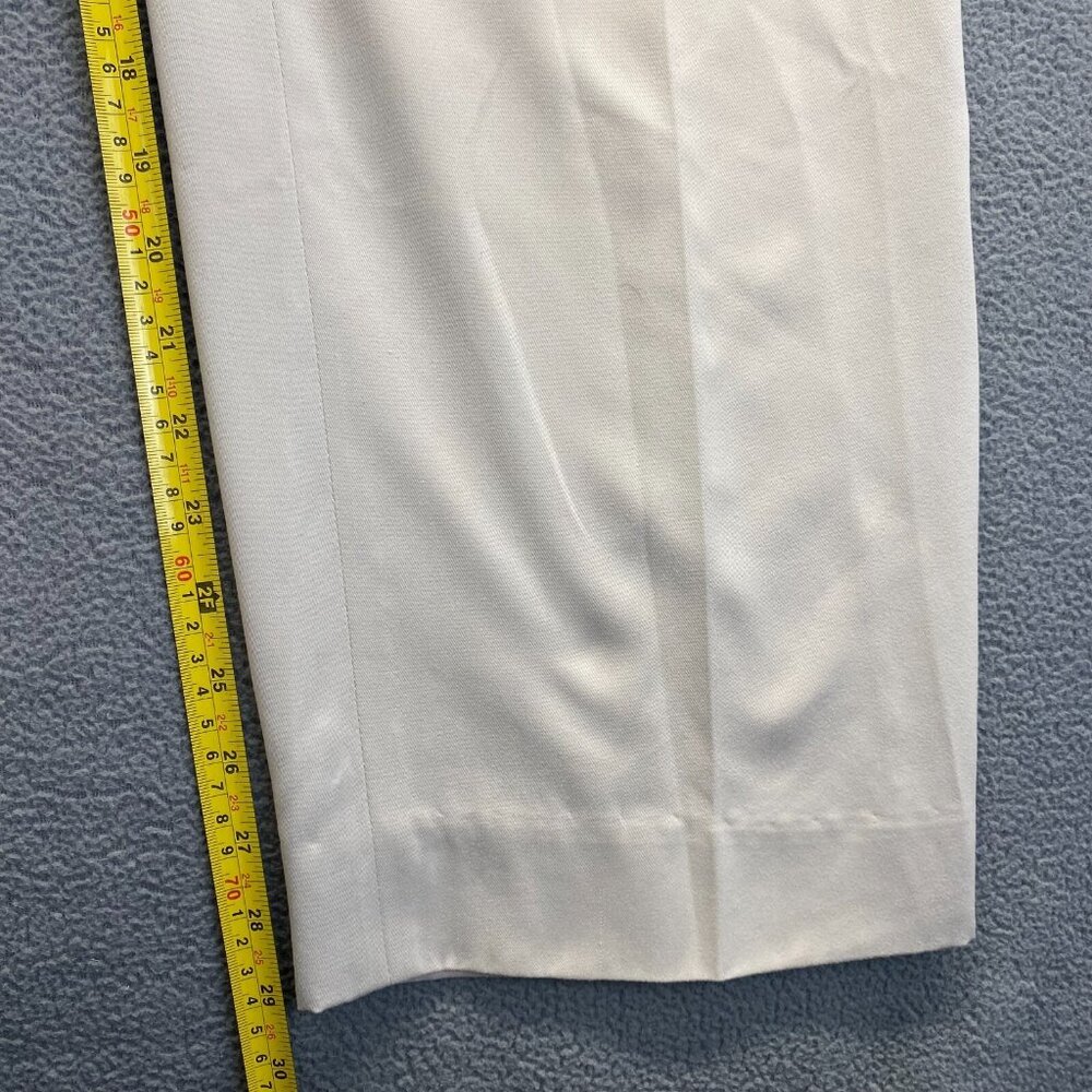 Lord & Taylor Ivory Relaxed Pants Women's‎ size 10 Pleated Front Career - Picture 6 of 10